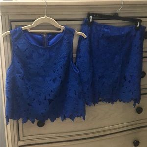 Beautiful crop top and skirt set